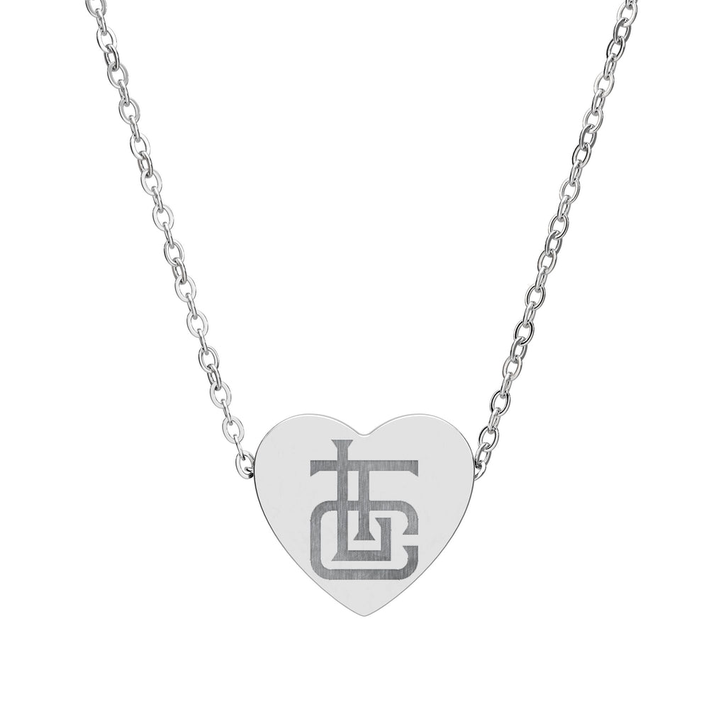 Tough Lxve Club "TLC" (Engraving) Heart Necklace