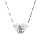 Tough Lxve Club "TLC" (Engraving) Heart Necklace