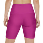 Women's Pink Tough Lxve Club Athletic Biker Shorts