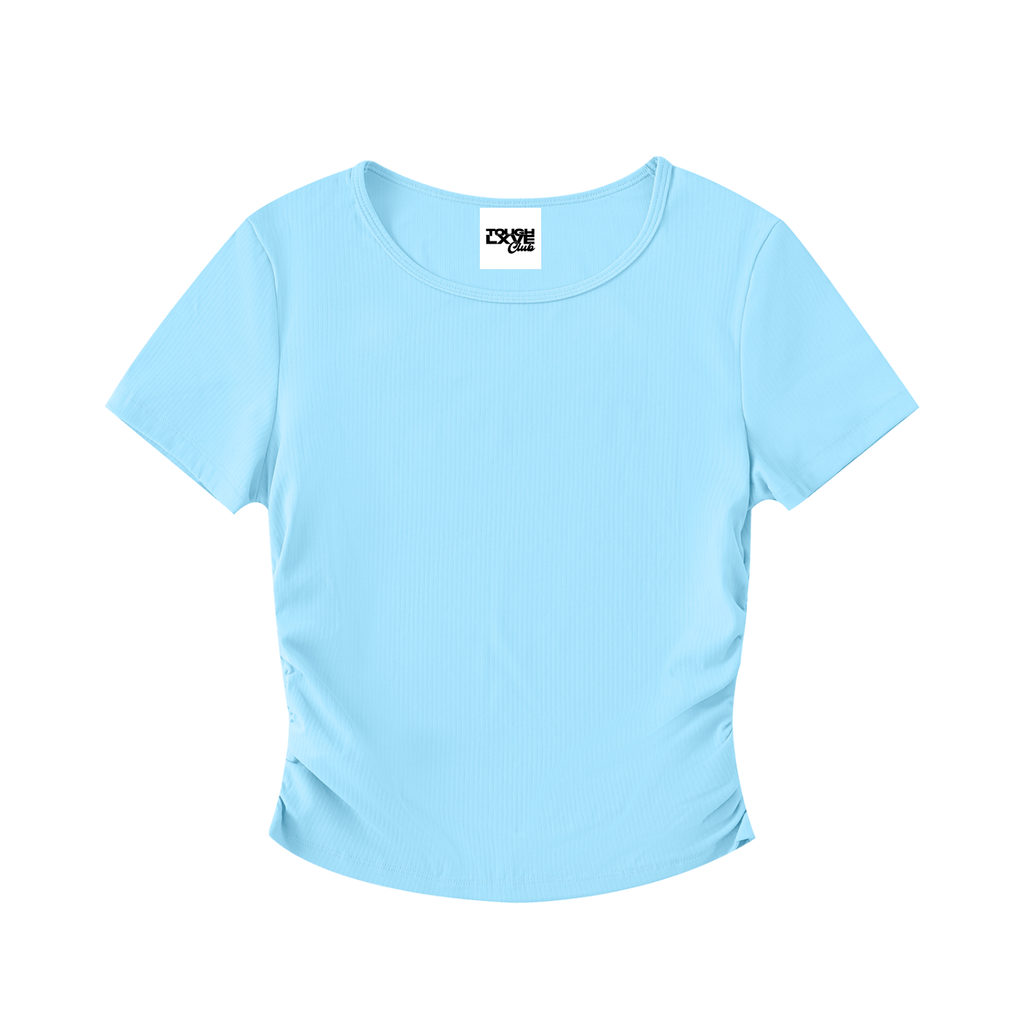 Ruched Bodycon Crop Top