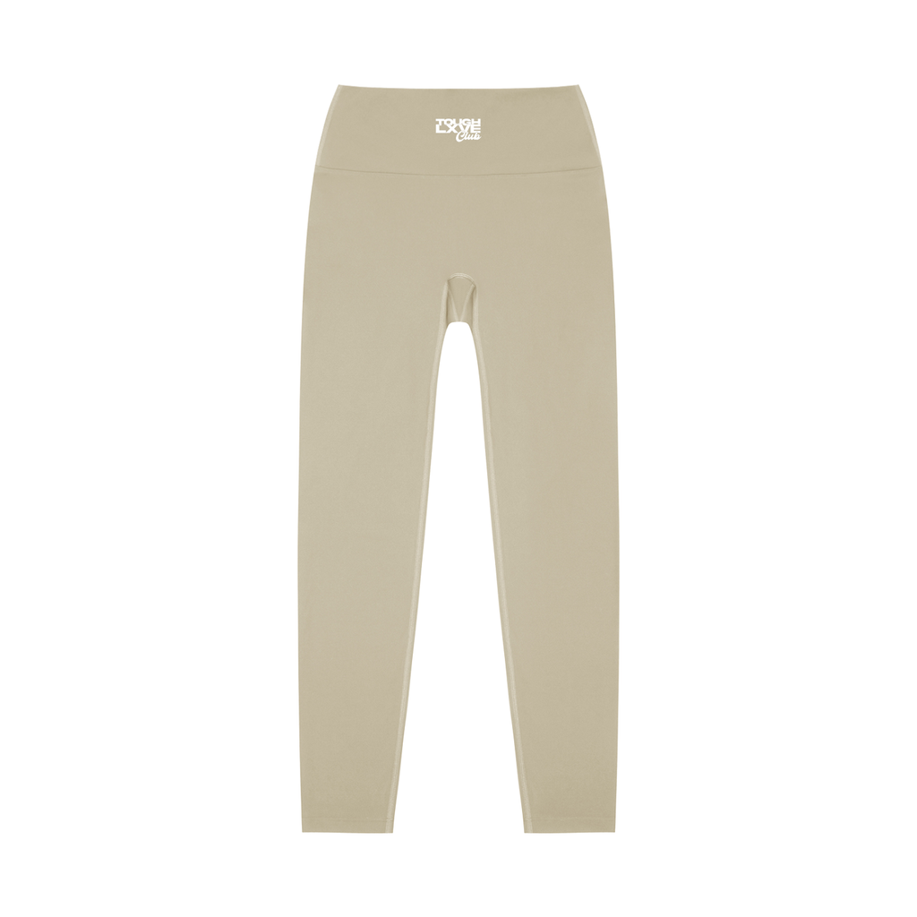 Women's Tough Lxve Club Light Grey High-Waisted Yoga Leggings