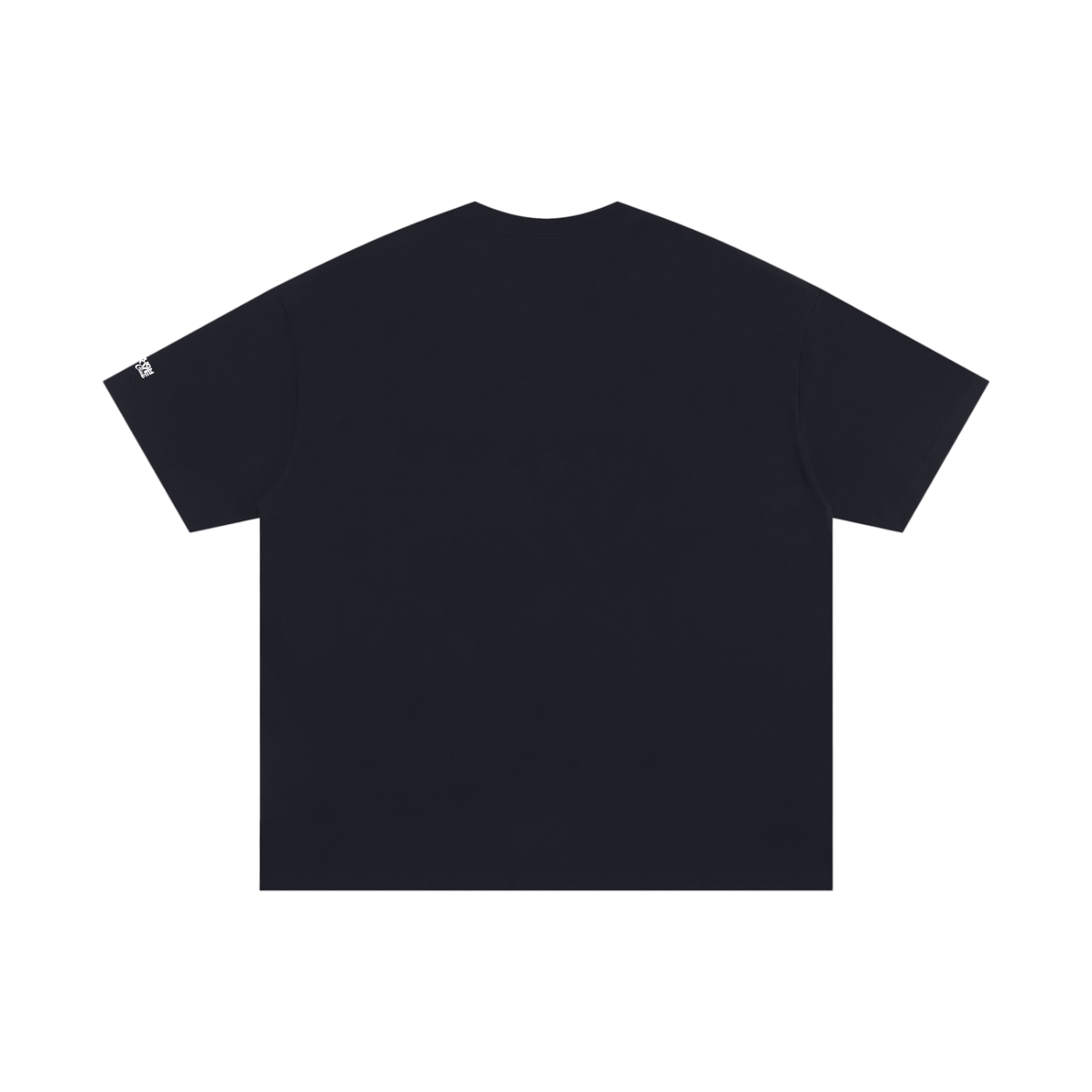 Unisex Oversized "Fresh Bloom" Black Cotton T-Shirt