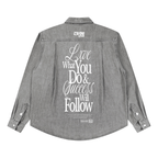 Unisex Vintage Wash “LXVE” Denim Shirt