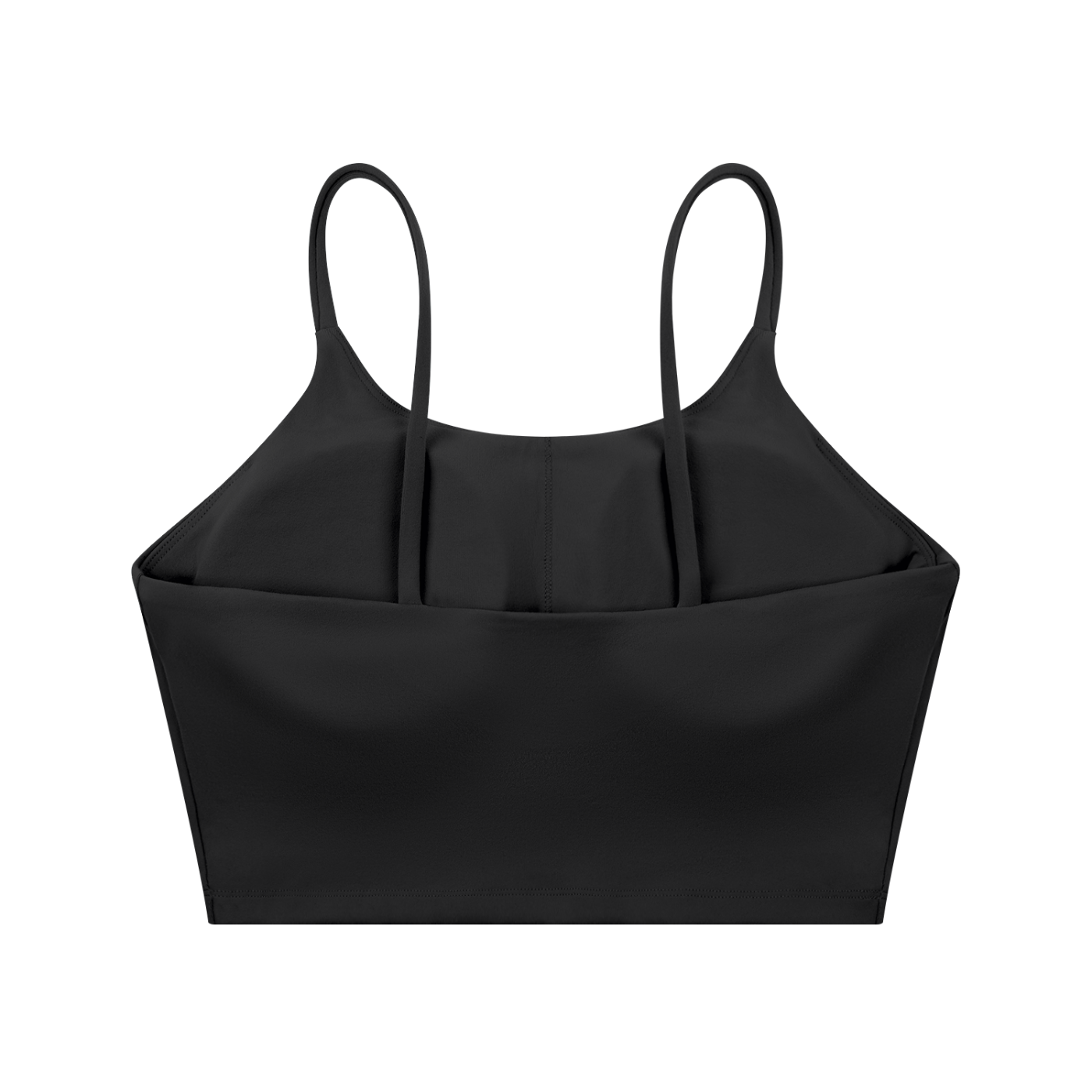 Women's Tough Lxve Club Black Spaghetti Strap Yoga Sports Bra