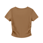 Ruched Bodycon Crop Top