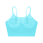 Women's Tough Lxve Club Lake Blue Spaghetti Strap Yoga Sports Bra