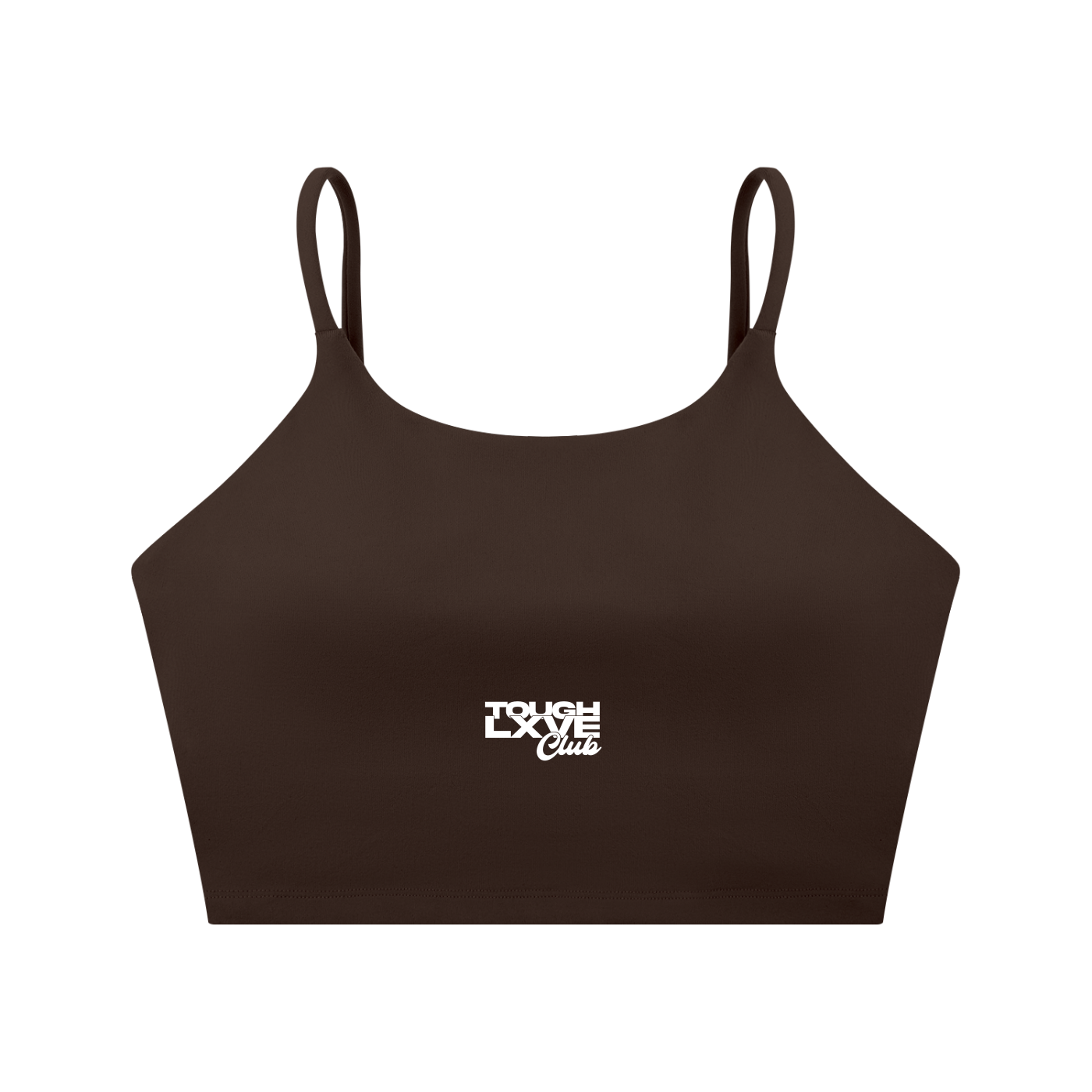 Women's Tough Lxve Club Coffee Spaghetti Strap Yoga Sports Bra