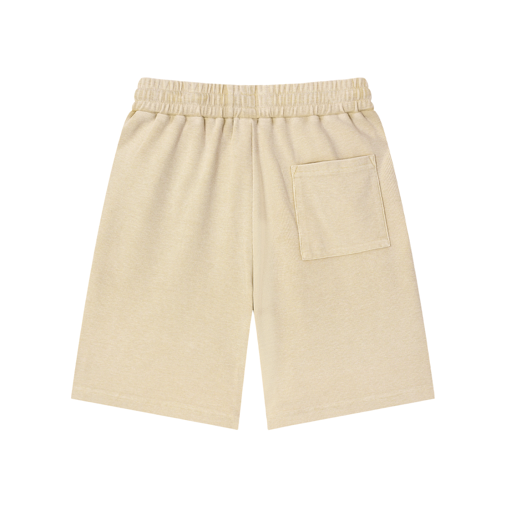 Tough Lxve Club Unisex Mineral Wash Waffle Knit Shorts