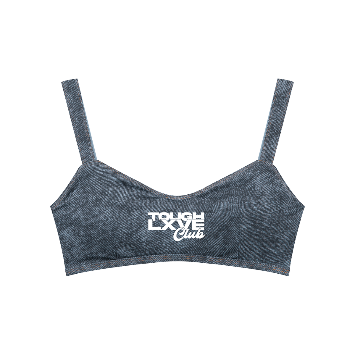 Women's Faux Denim Sports Bra