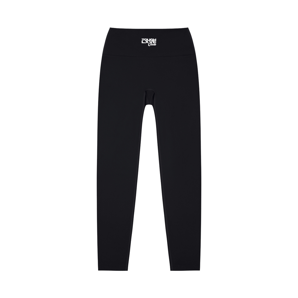 Women's Tough Lxve Club Black High-Waisted Yoga Leggings