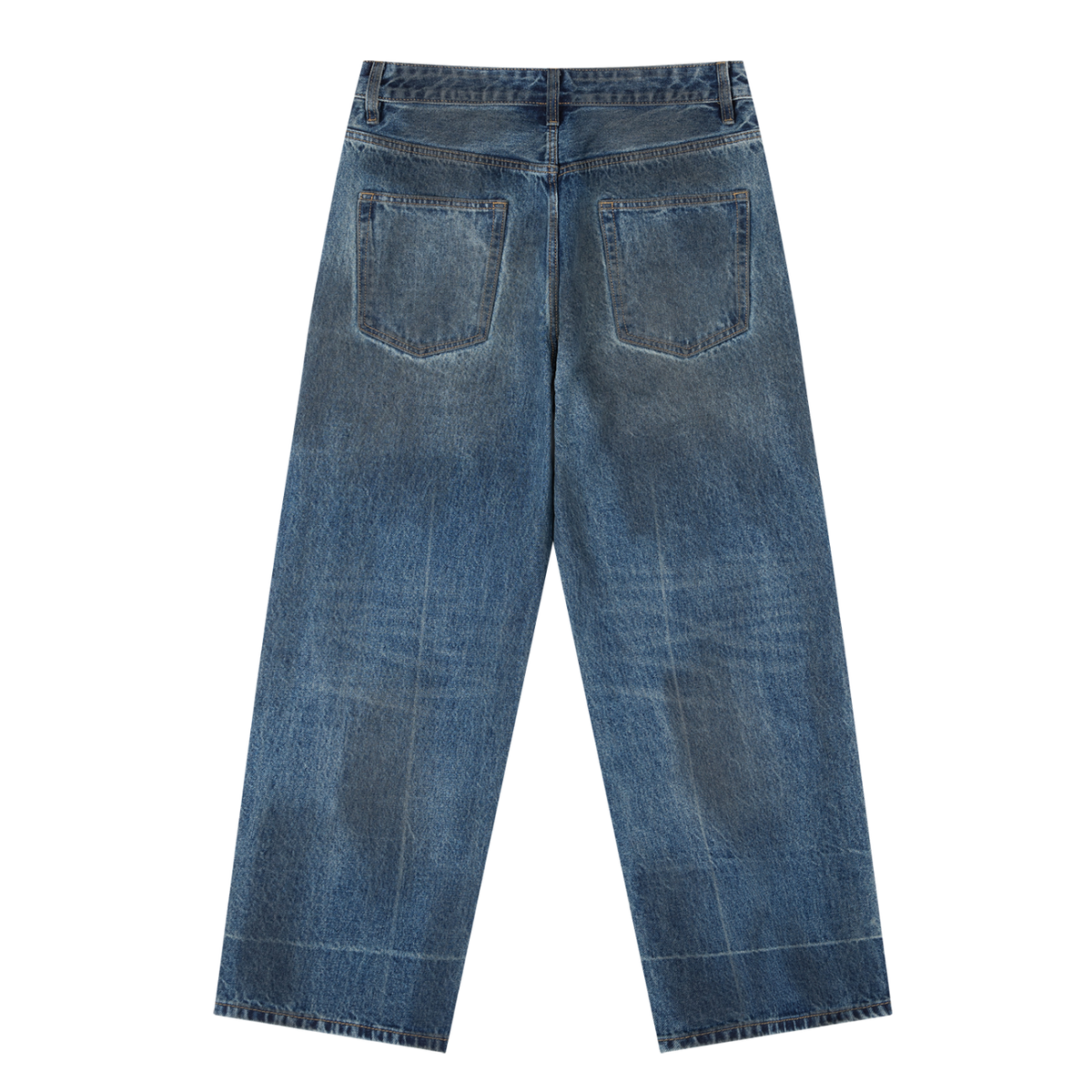 Men's Vintage Wash Baggy Denim Jeans