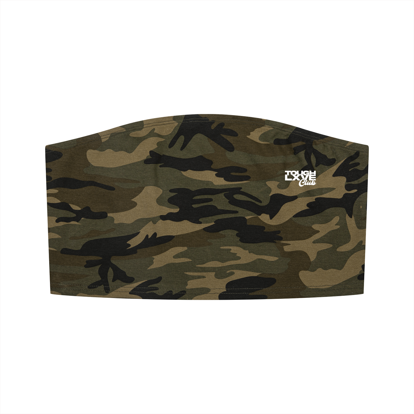 Women’s Tough Lxve Club Camo Cropped Tube Top