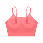 Women's Tough Lxve Club Rose Pink Spaghetti Strap Yoga Sports Bra