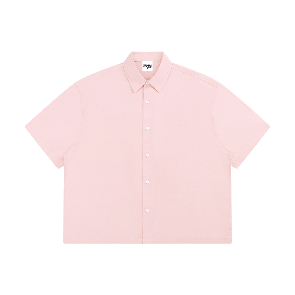 Unisex Boxy Light Pink Short Sleeve Shirt
