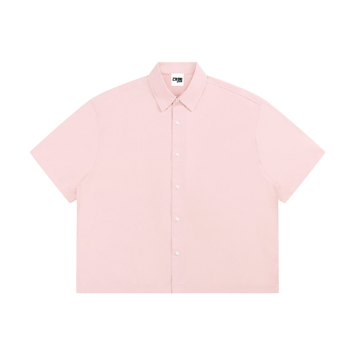 Unisex Boxy Light Pink Short Sleeve Shirt