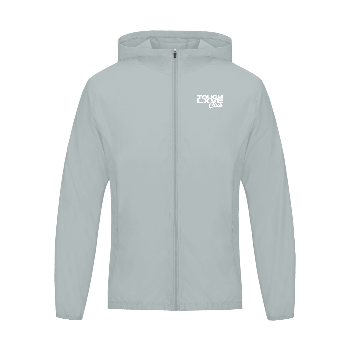 Tough Lxve Club Soft Hooded Sports Jacket - Light Grey