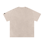 Snow Washed Oversized "Affection" Cotton T-Shirt