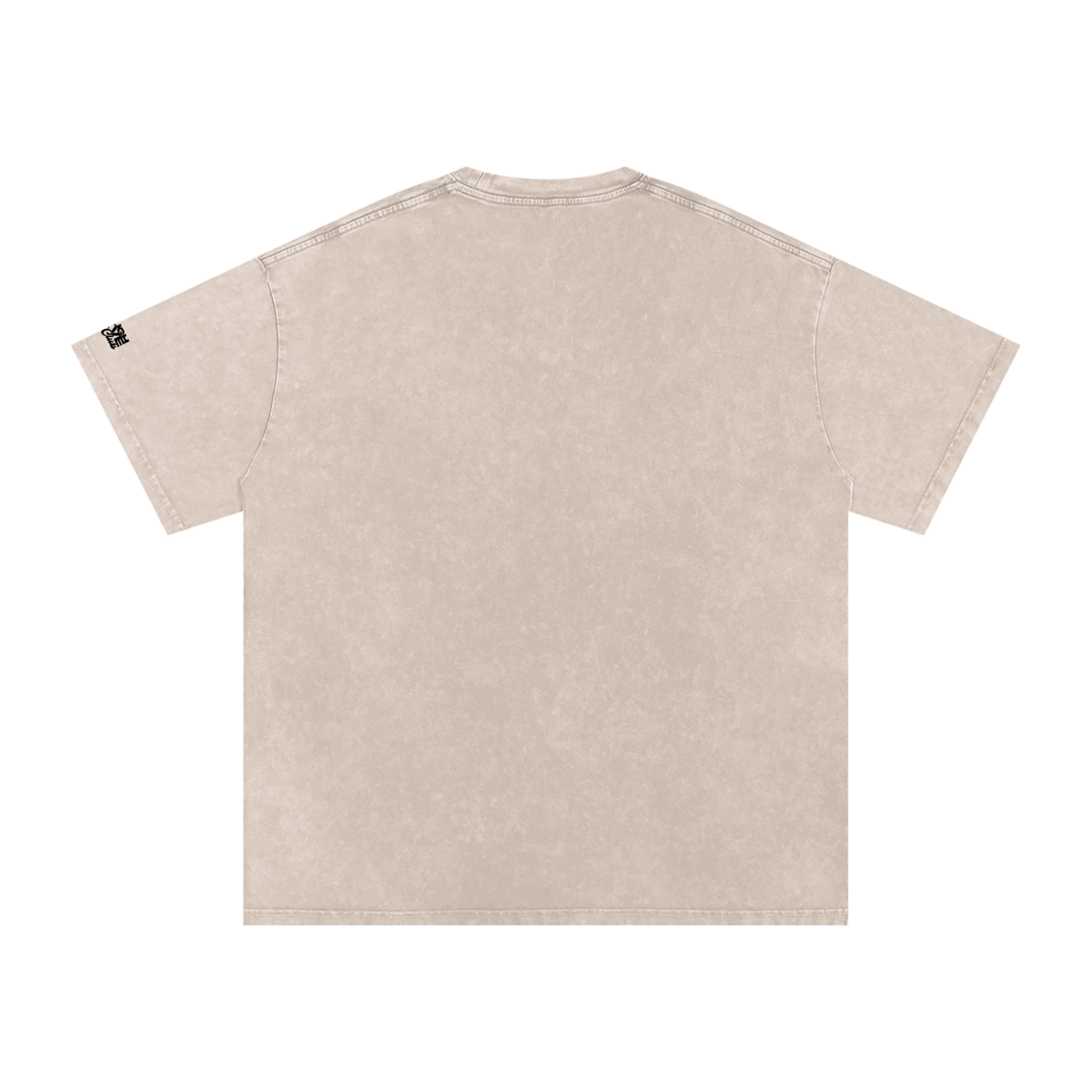 Snow Washed Oversized "Affection" Cotton T-Shirt