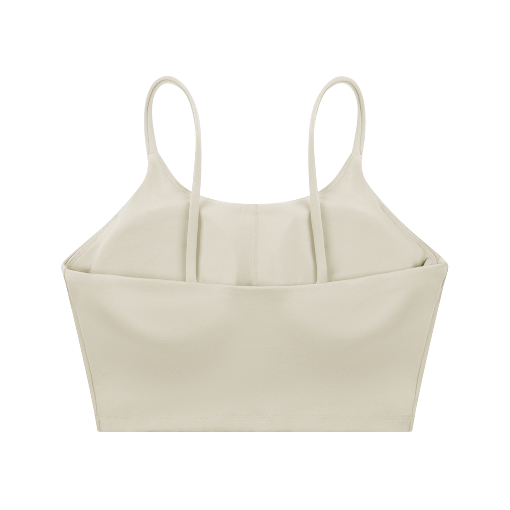 Women's Tough Lxve Club Light Grey Spaghetti Strap Yoga Sports Bra