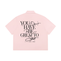 Unisex Boxy Light Pink Short Sleeve Shirt
