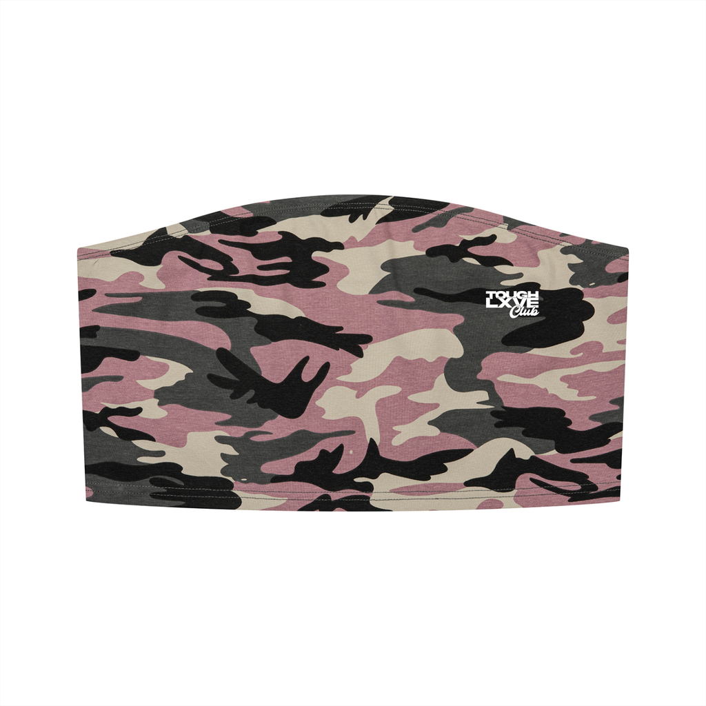 Women’s Tough Lxve Club Camo Cropped Tube Top