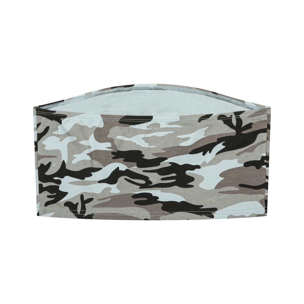 Women’s Tough Lxve Club Camo Cropped Tube Top