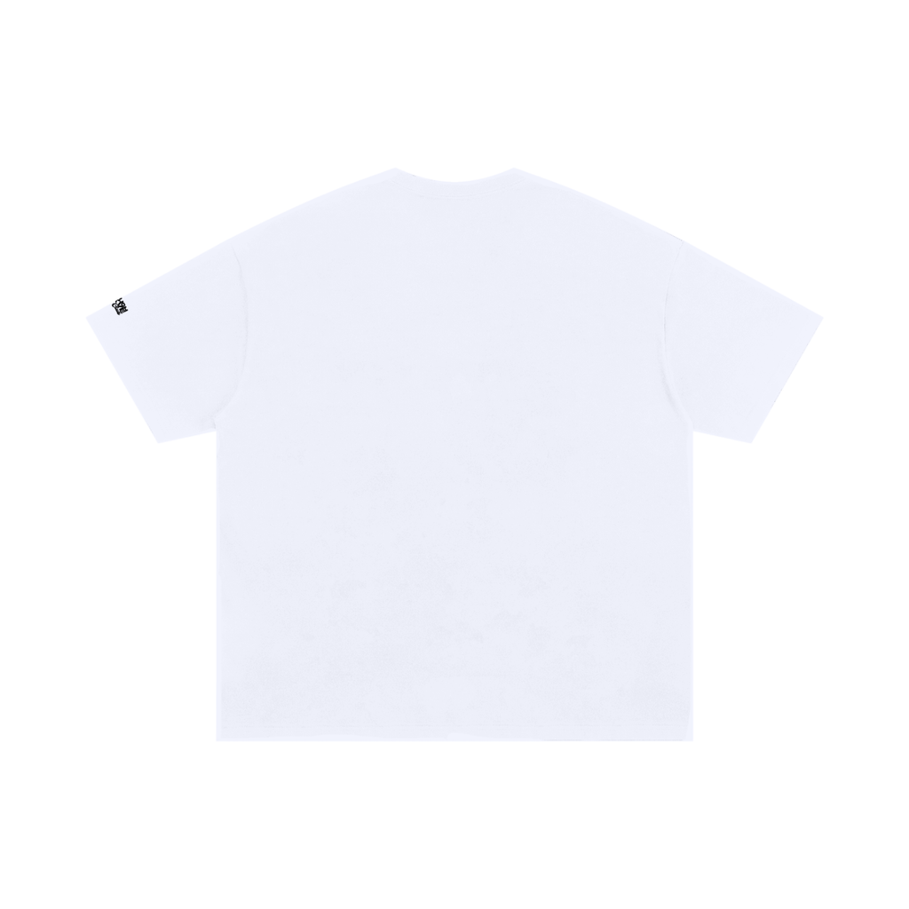 Unisex Oversized "Fresh Bloom" White Cotton T-Shirt