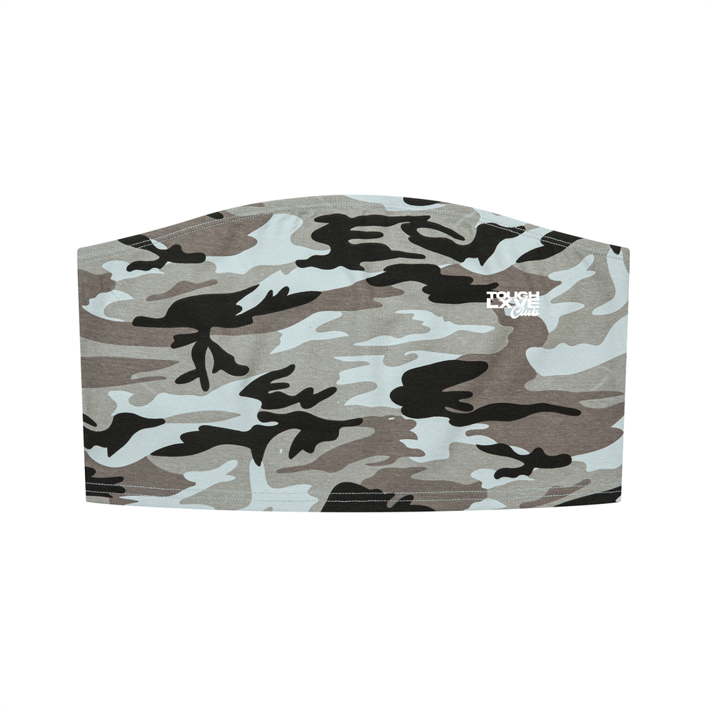 Women’s Tough Lxve Club Camo Cropped Tube Top