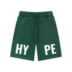 "HYPE" Unisex Mineral Wash Waffle Knit Shorts