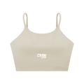 Women's Tough Lxve Club Light Grey Spaghetti Strap Yoga Sports Bra