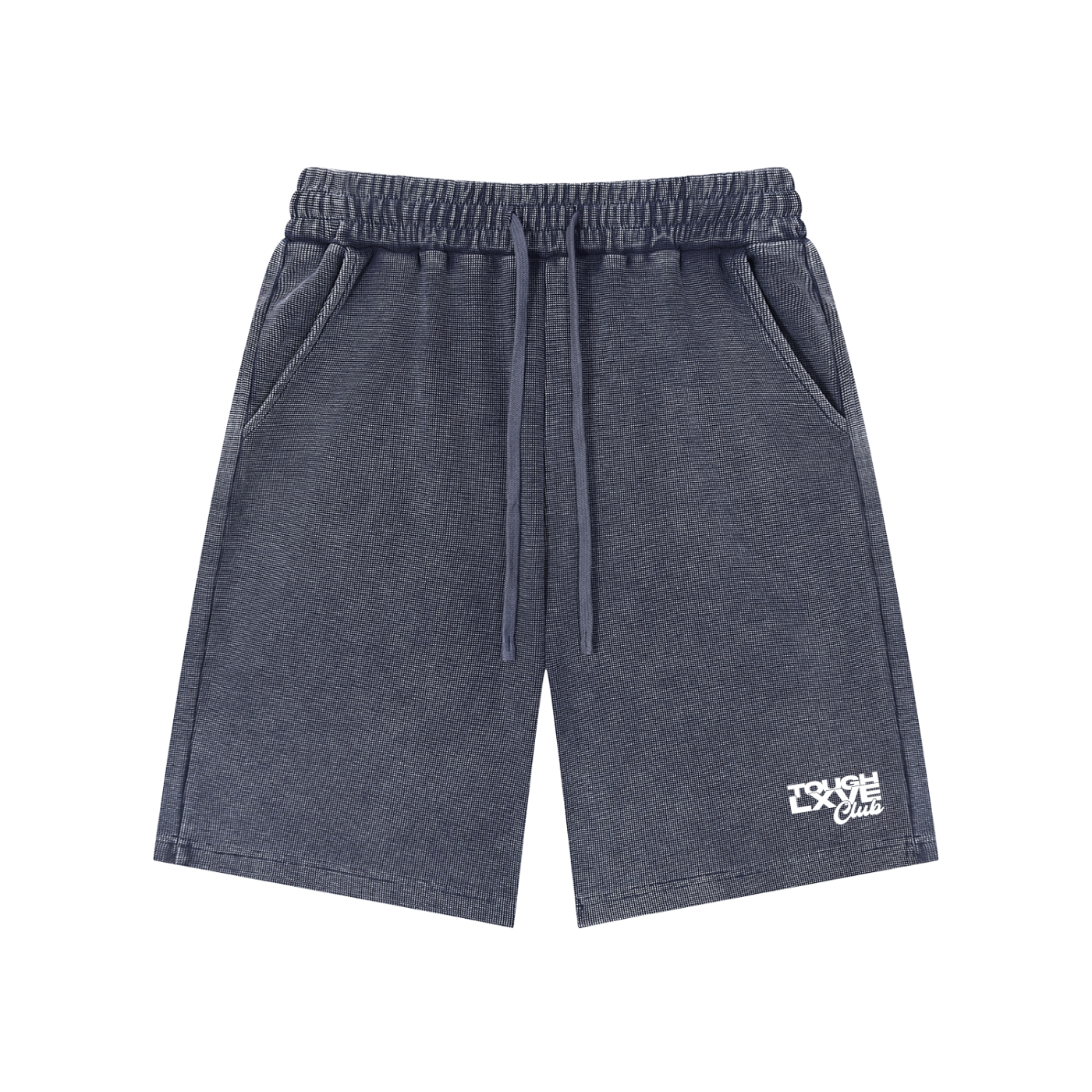 Tough Lxve Club Unisex Mineral Wash Waffle Knit Shorts