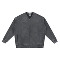 Vintage Washed Fleece Baseball Jacket