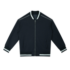 Contrast Piping Zip Bomber Jacket