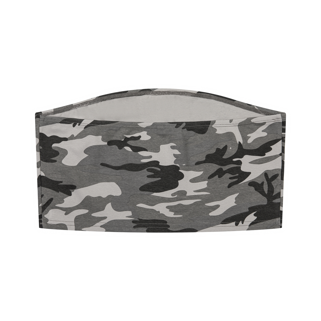 Women’s Tough Lxve Club Camo Cropped Tube Top