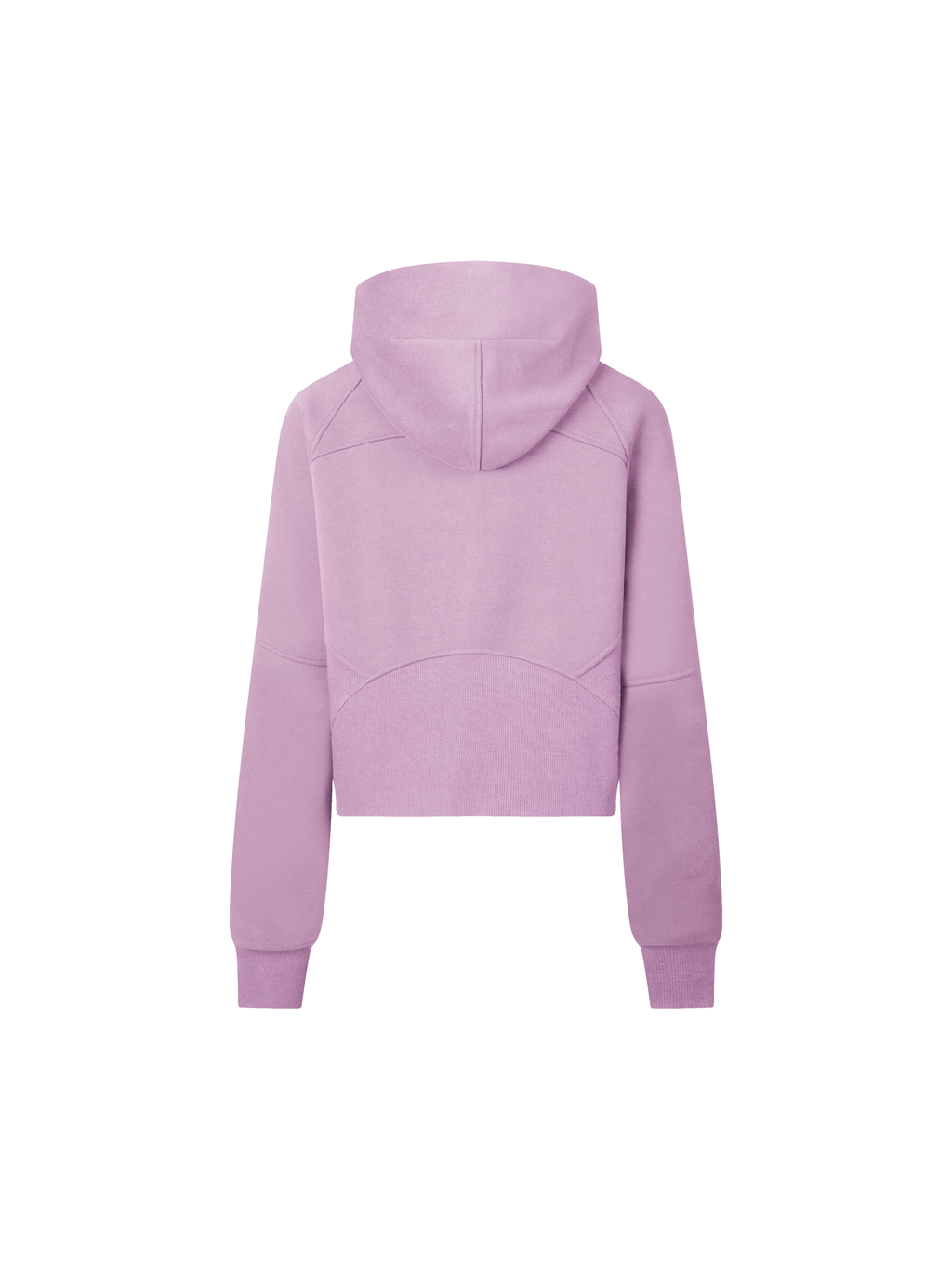 Cropped Half-Zip Hoodie - Pink