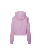 Cropped Half-Zip Hoodie - Pink