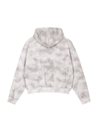 Dirty Washed Zip-Up Fleece Hoodie