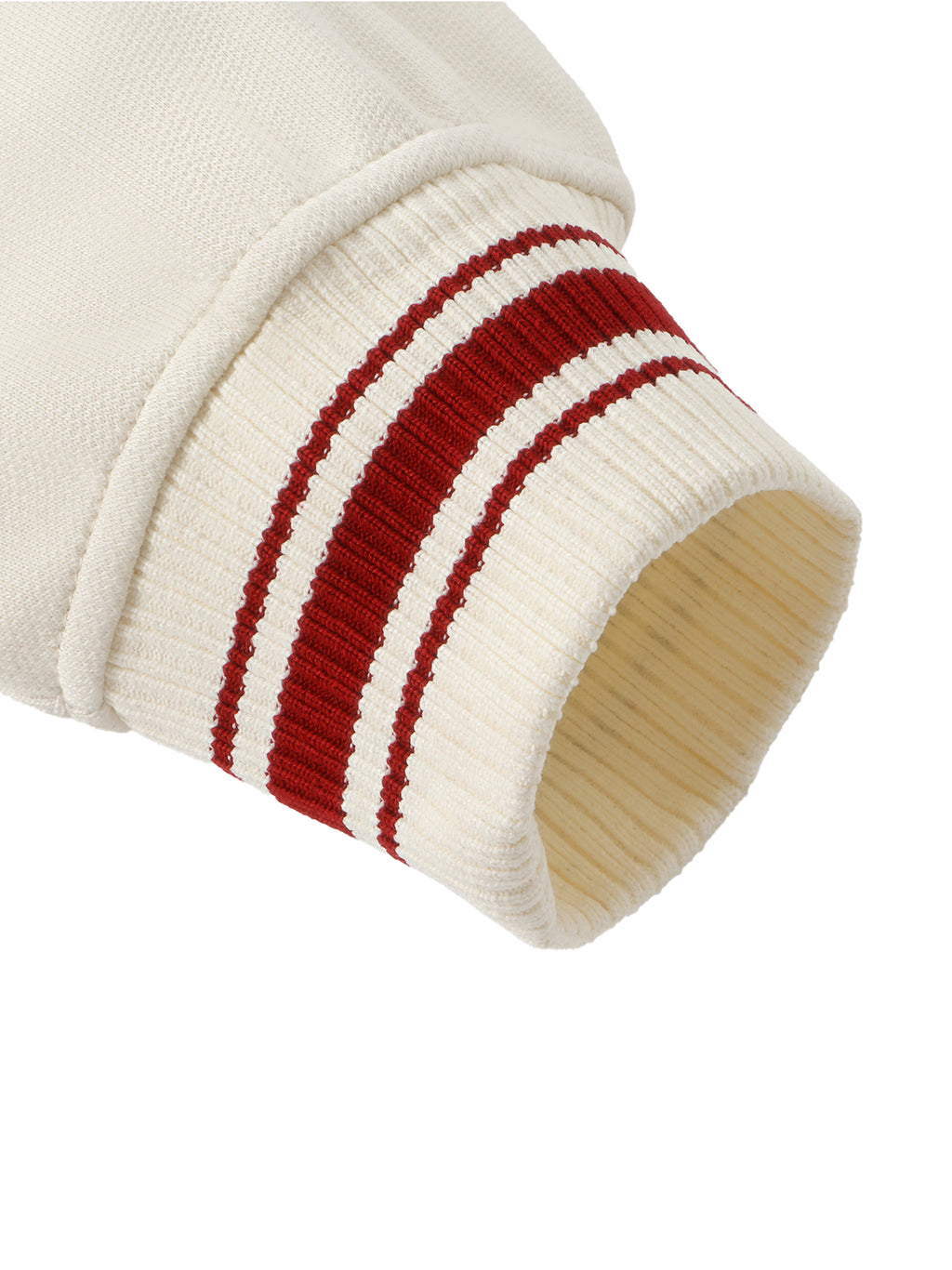 Hype Studio Contrast Raglan Sleeve Baseball Jacket - Garnet