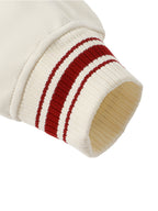 Hype Studio Contrast Raglan Sleeve Baseball Jacket - Garnet