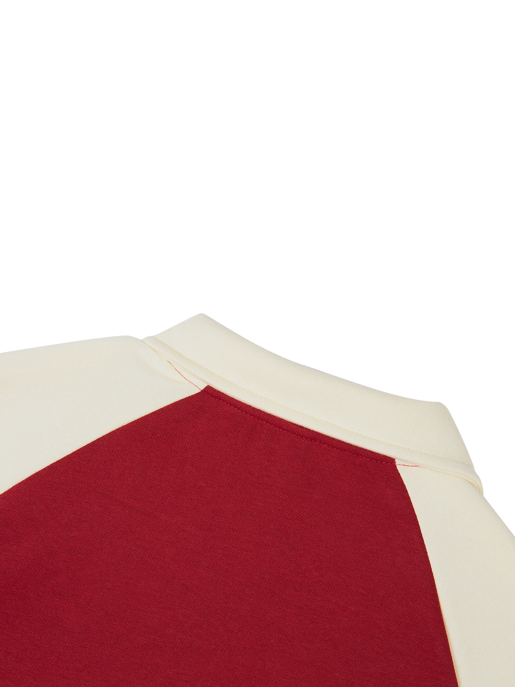 Hype Studio Contrast Raglan Sleeve Baseball Jacket - Garnet