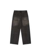 Vintage Wash Heavyweight Denim Jeans