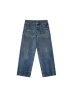 Vintage Wash Baggy Denim Jeans