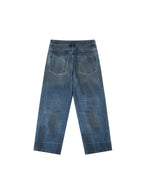 Vintage Wash Baggy Denim Jeans