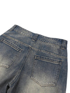 Unisex Vintage Wash Baggy Denim Shorts