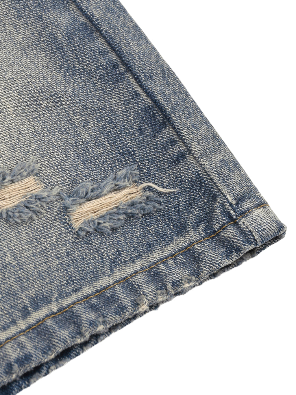 Unisex Faded Distressed Baggy Denim Shorts