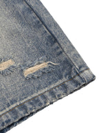 Unisex Faded Distressed Baggy Denim Shorts