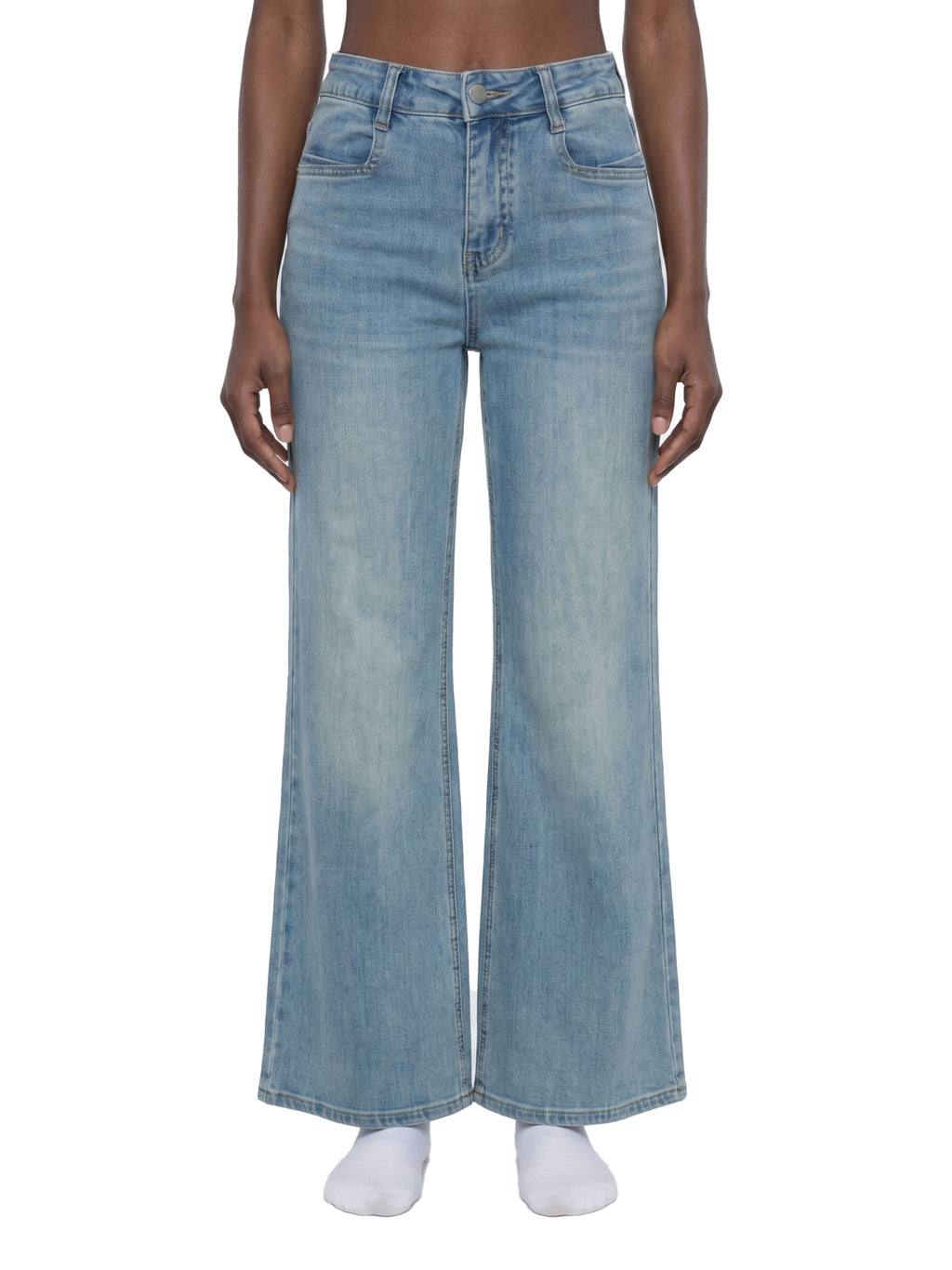 Women's Vintage Wash Flared Leg Jeans