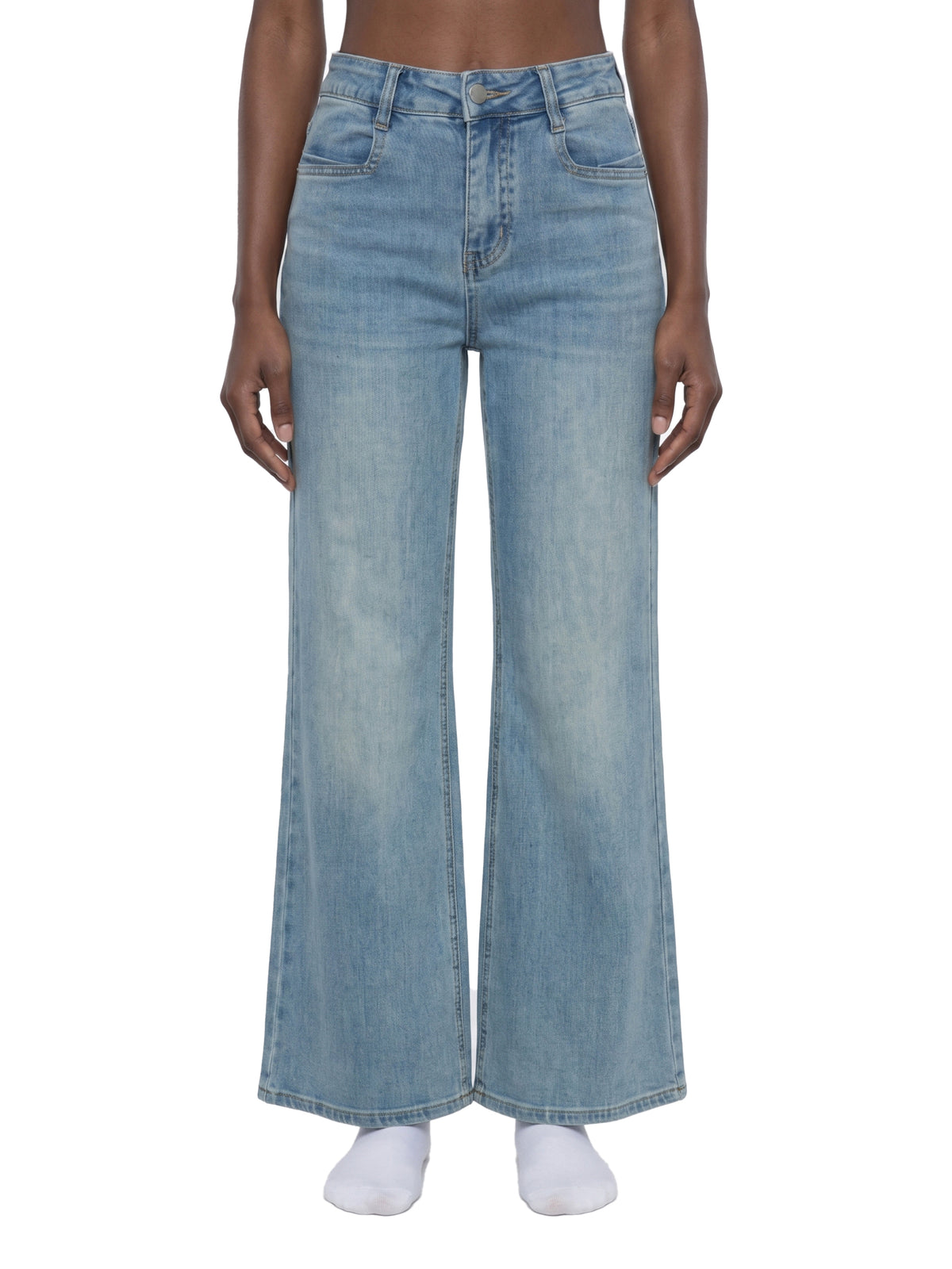 Women's Vintage Wash Flared Leg Jeans