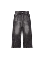 Men’s Vintage Wash Wide Leg Jeans
