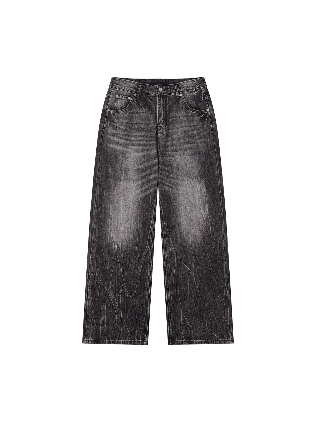 Men’s Vintage Wash Wide Leg Jeans